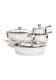 Cooks Tools 8-Piece Stainless Steel Dutch Oven Vented Glass Lids Cookware Set