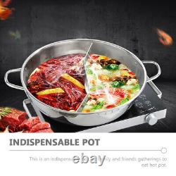 Cookware Kitchen Stainless Steel Hot Pot With Cover Divided Hot Pot Pan