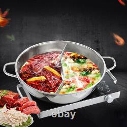 Cookware Kitchen Stainless Steel Hot Pot With Cover Divided Hot Pot Pan