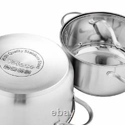 Cookware Set Kitchen Stainless Steel Cooking Pots Non Stick Saucepan Casseroles