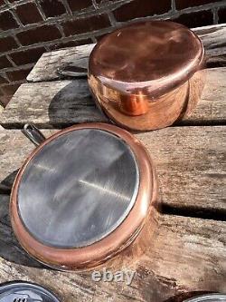 Copper Stainless Steel Clad Pans X 6 (ffree Uk Postage Only)