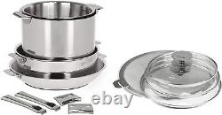 Cristel Casteline 18/10 Stainless Steel 12 Piece Cookware set