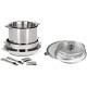 Cristel Casteline Stainless-Steel 12 Piece Cookware Set