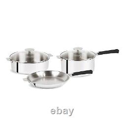 Cristel France 7pc Mutine Stainless Steel Cookware Set