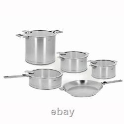 Cristel Strate Removable Handle 13-Pc Stainless Steel Cookware Set