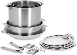 Cristel Strate Stainless-Steel 13 Piece Cookware Set