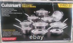 Cuisinart 77-17N 17-Piece Chef's Classic Stainless Steel Cookware Set
