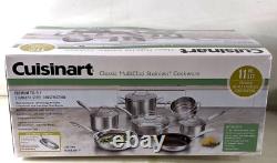 Cuisinart Classic 11pc Stainless Steel Tri-Ply Cookware Set MCS-11