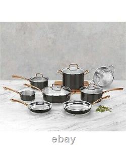 Cuisinart Onyx Stainless Steel Cookware Pan Set Black MBS7-12 Open Box