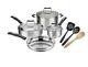 Cuisinart Stainless 10 PC Cookware Set New
