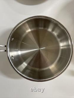 Cuisinart Stainless Steel Cookware 8 piece Set. Used
