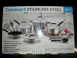 Cuisinart Stainless Steel Cookware Set of 12 (P87-12) Quick Ship, 4 days