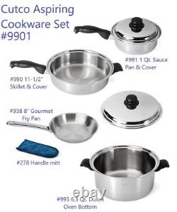 Cutco Aspiring Chef Cookware Set #9901 BRAND NEWithUNOPENED Retails $1479