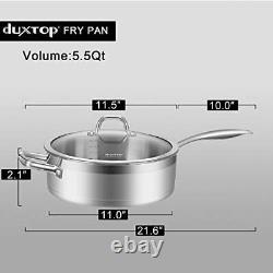 Duxtop Professional Stainless-steel Induction Ready Cookware Impact-bonded Te