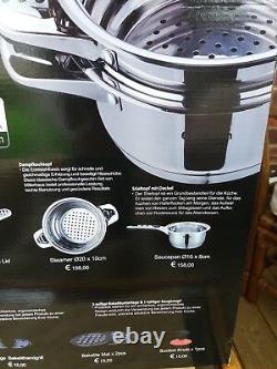Eisenbach Professional 16 Piece High Quality Cookware Set Suitable for Halogen