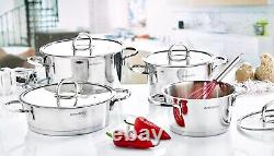 Elit Collection 8-piece Stainless Steel Cookware Set