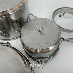 Emeril Lagasse All Clad Cookware 10 Pc. Set Stainless Steel Copper Core Steamer