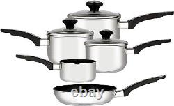 Everyday Cookware Set Milkpan, Saucepan, Frypan 5 Year Guarantee Silver