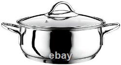 Evimsaray Sevval Collection 8-piece Stainless Steel Cookware Set