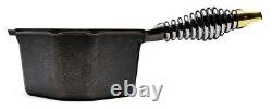 Finex 1 Qt. Heavy-Gauge Cast Iron Cooking Sauce Pan with Spring Handle NEW