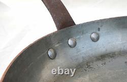 French Cookware Stainless Steel Lined Copper Set 5 Sauce Pans 1 Skillet