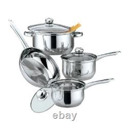 Gourmet Edge 7 Pieces Stainless Steel Non Stick Cookware Set 20-1009