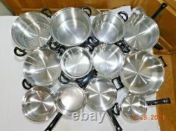 HUGE Cordon Bleu Waterless Cookware 7Ply T304 Stainless Copper MP5 Elec Skillet
