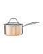 Hammered Copper 18cm Saucepan Stainless Steel Cookware with Glass Lid