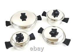 Health Craft 5-Ply Nicromium Surgical Stainless Steel 8-Piece Cookware Set
