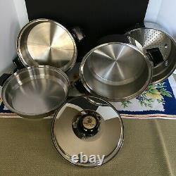 Huge 22 Piece Kitchen Craft Waterless Stainless Cookware