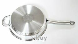 Induction Cookware Set Cooking Pan and Pots Nuwave Cooktop Ready Stainless Steel