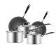 Induction Cookware Set, Karaca Pekka, Stainless Steel, 8 Pc, Anthracite Silver