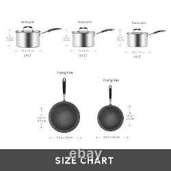 Induction Cookware Set, Karaca Pekka, Stainless Steel, 8 Pc, Anthracite Silver