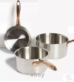 John Lewis Copper Handle Pan 5 Piece Cookware Set