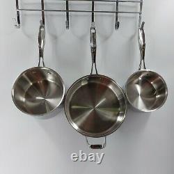 Kenmore Elite 6 Pes Stainless Steel Pots and Pans Cookware Set