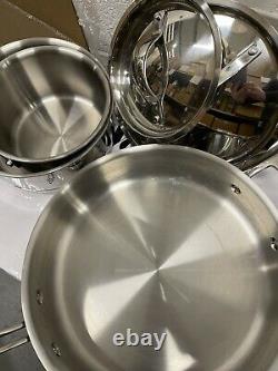 Kirkland Signature Stainless Steel 10 Piece Cookware Set Costco Pan Set