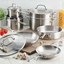 KitchenAid 11-Piece Tri-Ply Stainless Steel Cookware Set (0488) #90