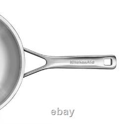 KitchenAid Multi-Ply Stainless Steel 3ply 20cm Uncoated Frypan