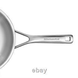 KitchenAid Multi-Ply Stainless Steel 3ply 24cm Uncoated Frypan