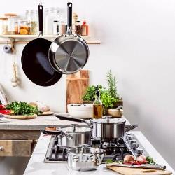 KitchenAid Stainless Steel Cookware Set (8 Pieces) Non stick