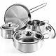 Kitchen Cookware Sets 7-Piece Induction Stainless Steel Pots and Pans Set Kitche
