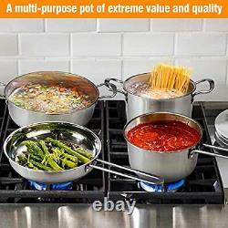 Kitchen Cookware Sets 7-Piece Induction Stainless Steel Pots and Pans Set Kitche