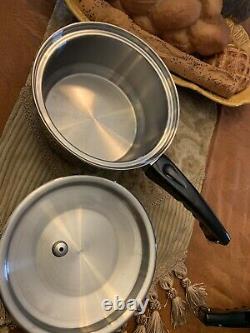 Kitchen Craft West Bend USA Waterless Stainless Cookware LOT Pot Pan 9 PCS SET