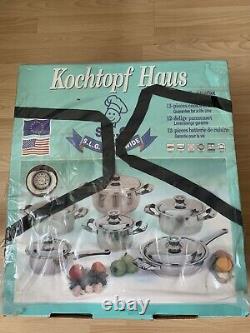 Kochtopf Haus 12 Piece cookware Stainless Steel Set Pot Pan New Boxed