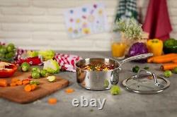 Kuhn Rikon Allround Stainless Steel 5-Piece Mixed Cookware Set