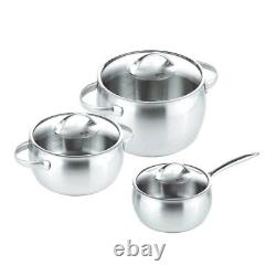 Kuhn Rikon Daily Cookware Pot Set 6P Stainless steel 18/10 16/20/24cm