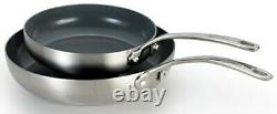 Lagostina Q552SA64 Stainless Steel & Ceramic 10 Piece Cookware Set
