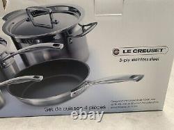 Le Creuset 3-Ply Stainless Steel 4 Piece Set Cookware Collection