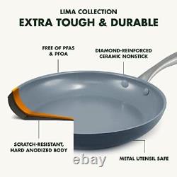 Lima Hard Anodized Healthy Ceramic Nonstick 12 Piece Cookware Pots and Pans
