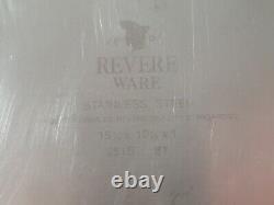 Lot of 3 Vintage REVERE WARE BAKEWARE 2515, 2517, 2523, 1801 Stainless Steel